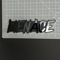 1PC MENACE 3D Acrylic Badge - Car Truck Emblem Fender Tailgate Trunk Sticker