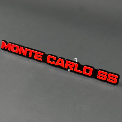 1PC MONTE CARLO SS 3D Acrylic Badge - Car Truck Emblem Fender Tailgate Trunk Sticker