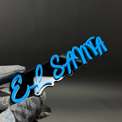 1PC EL SANTA 3D Acrylic Badge - Car Truck Emblem Fender Tailgate Trunk Sticker