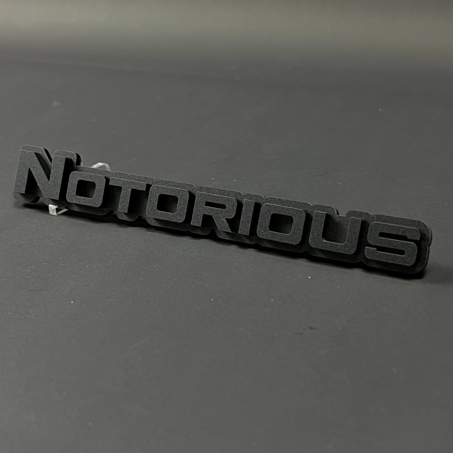 1PC Notorious 3D Acrylic Badge - Car Truck Emblem Fender Tailgate Trunk Sticker