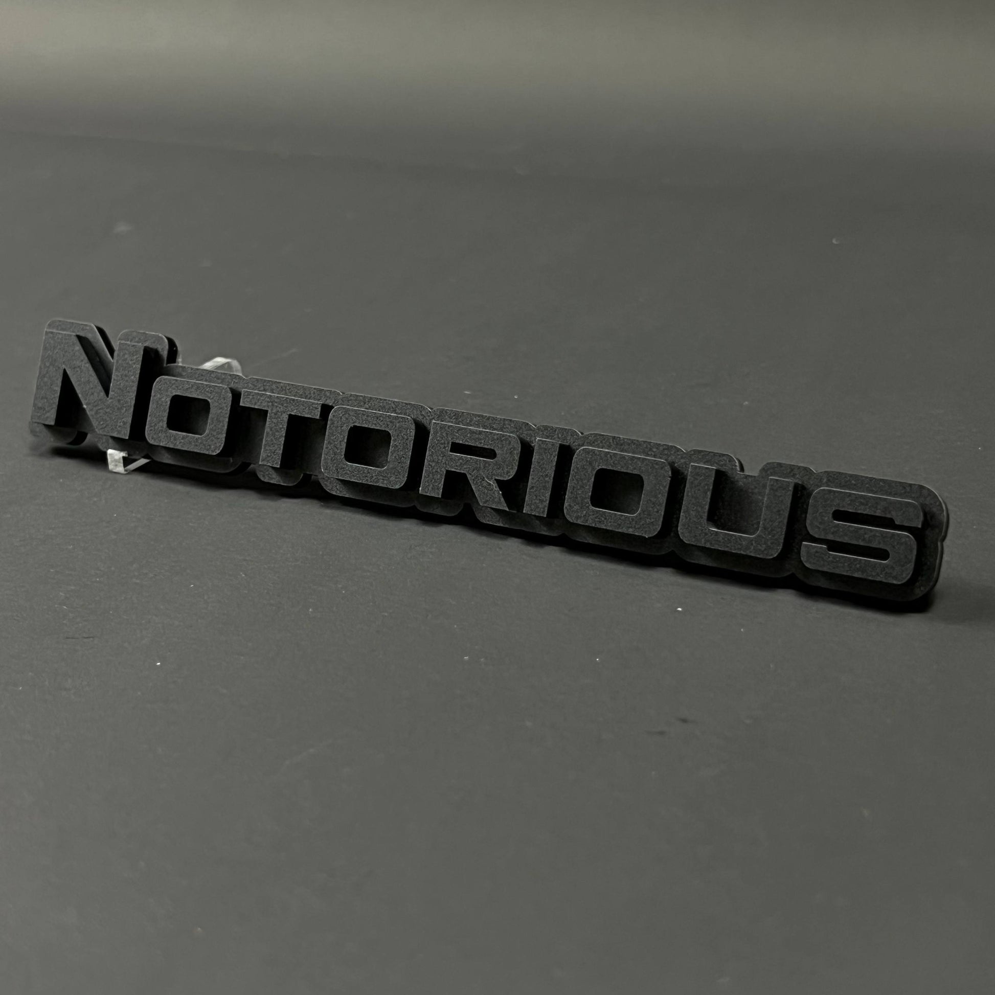 1PC Notorious 3D Acrylic Badge - Car Truck Emblem Fender Tailgate Trunk Sticker