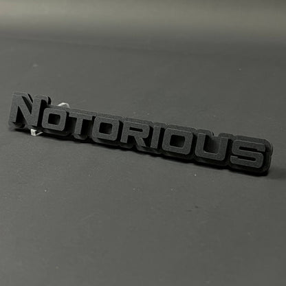 1PC Notorious 3D Acrylic Badge - Car Truck Emblem Fender Tailgate Trunk Sticker