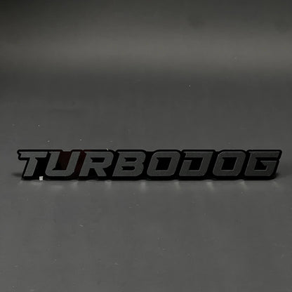 1PC TURBODOG 3D Acrylic Badge - Car Truck Emblem Fender Tailgate Trunk Sticker