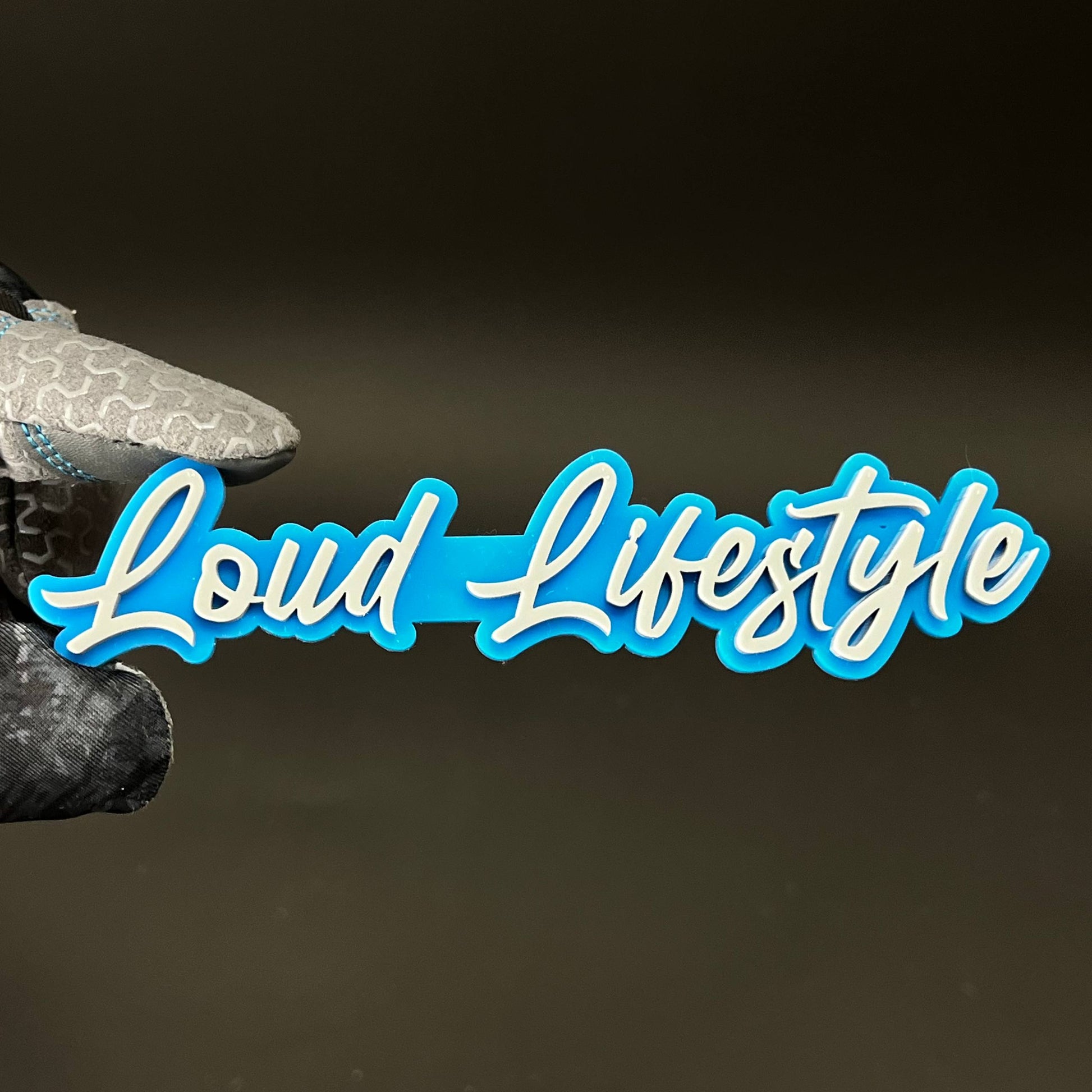 1PC Loud Lifestyle 3D Acrylic Badge - Car Truck Emblem Fender Sticker
