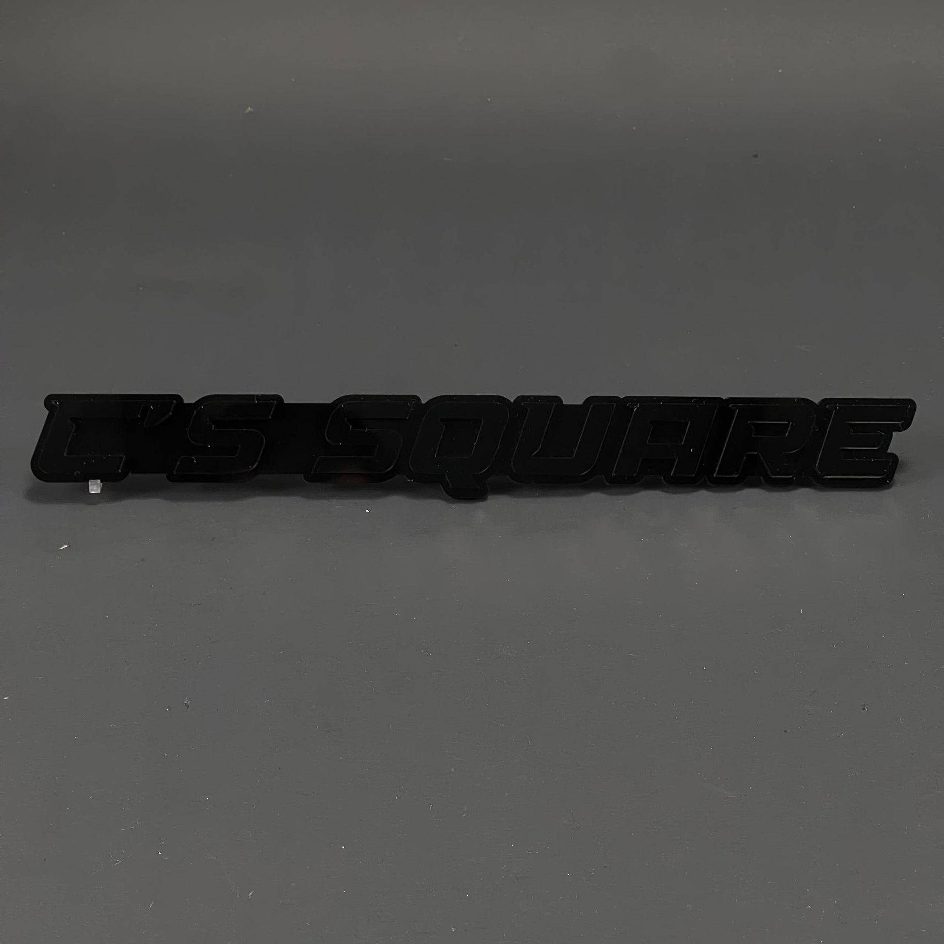 1PC S SQUARE 3D Acrylic Badge - Car Truck Emblem Fender Tailgate Trunk Sticker