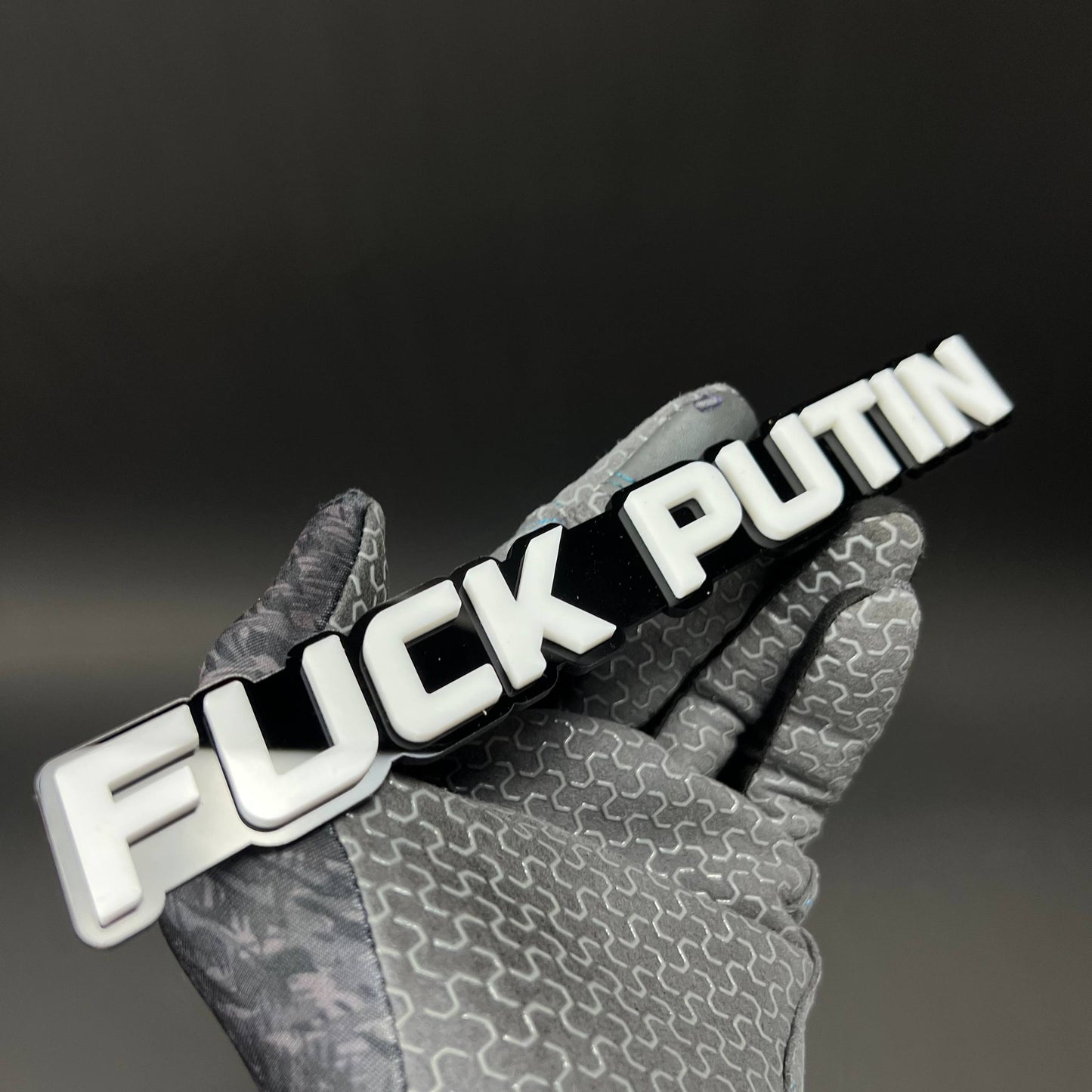 1PC FUCK PUTIN 3D Acrylic Badge - Car Truck Emblem Fender Tailgate Trunk Sticker