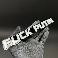 1PC FUCK PUTIN 3D Acrylic Badge - Car Truck Emblem Fender Tailgate Trunk Sticker