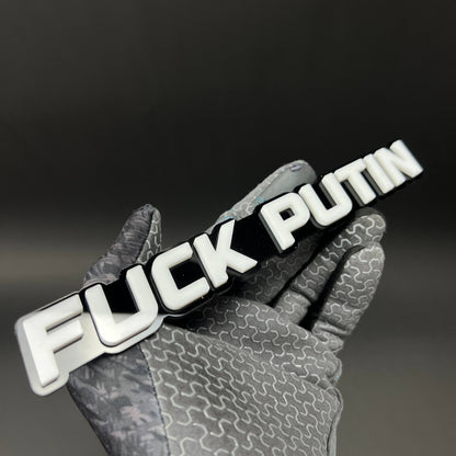 1PC FUCK PUTIN 3D Acrylic Badge - Car Truck Emblem Fender Tailgate Trunk Sticker