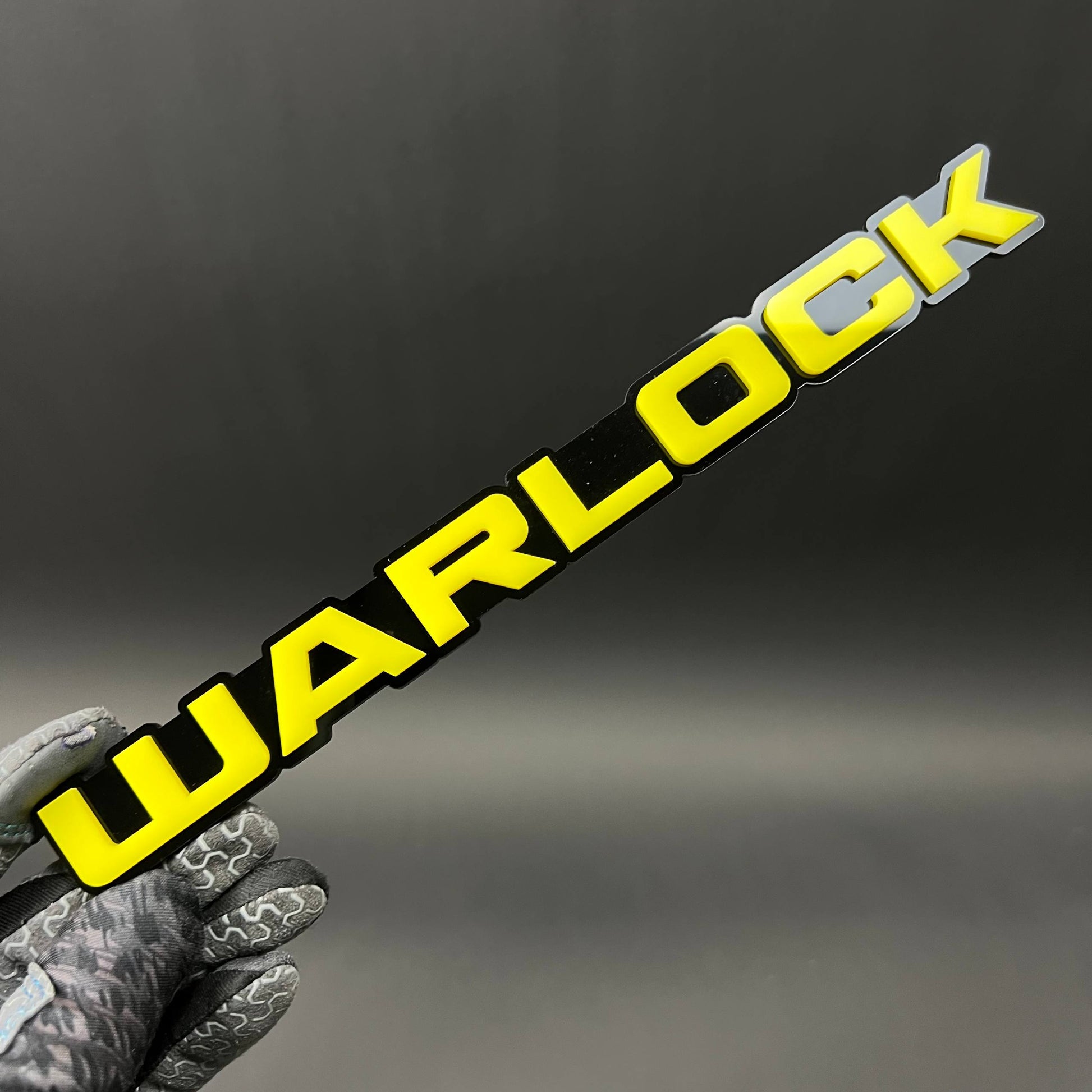 1PC WARLOCK 3D Acrylic Badge - Car Truck Emblem Fender Tailgate Trunk Sticker
