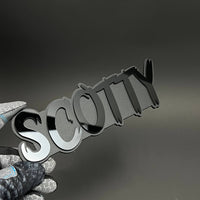 1PC SCOTTY 3D Acrylic Badge - Car Truck Emblem Fender Tailgate Trunk Sticker
