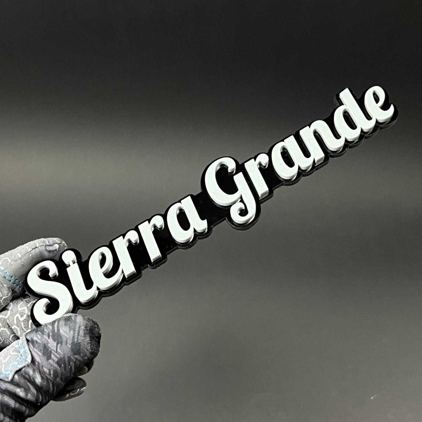 1PC Sierra Grande 3D Acrylic Badge - Car Truck Emblem Fender Sticker