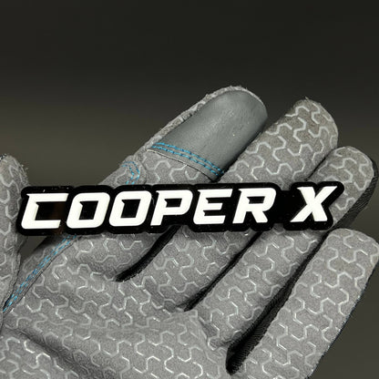 1PC COOPER X 3D Acrylic Badge - Car Truck Emblem Fender Tailgate Trunk Sticker