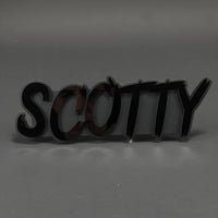 1PC SCOTTY 3D Acrylic Badge - Car Truck Emblem Fender Tailgate Trunk Sticker