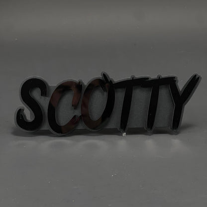 1PC SCOTTY 3D Acrylic Badge - Car Truck Emblem Fender Tailgate Trunk Sticker