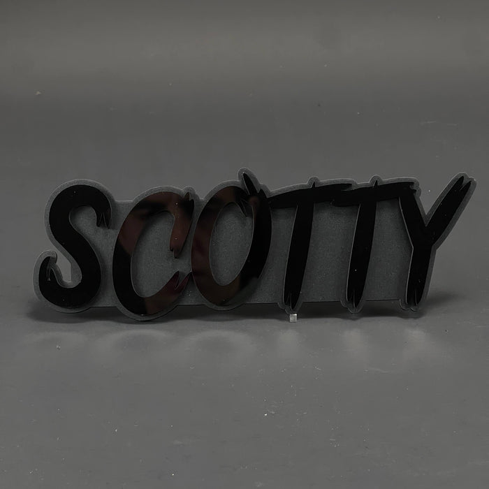 1PC SCOTTY 3D Acrylic Badge - Car Truck Emblem Fender Tailgate Trunk Sticker