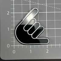 1PC Shaka Hand 3D Acrylic Badge - Car Truck Emblem Fender Tailgate Trunk Sticker