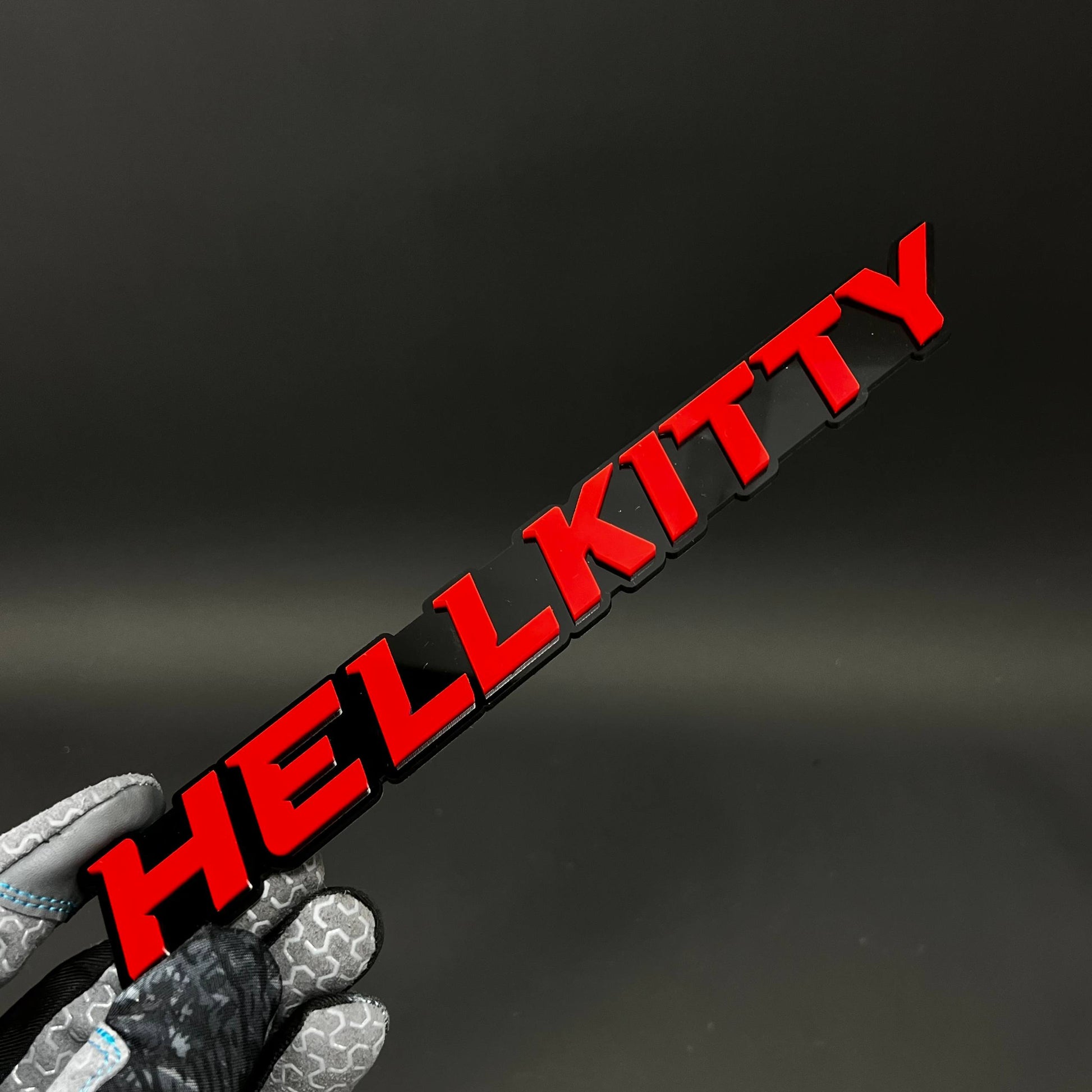 1PC HELLKITTY 3D Acrylic Badge - Car Truck Emblem Fender Tailgate Trunk Sticker