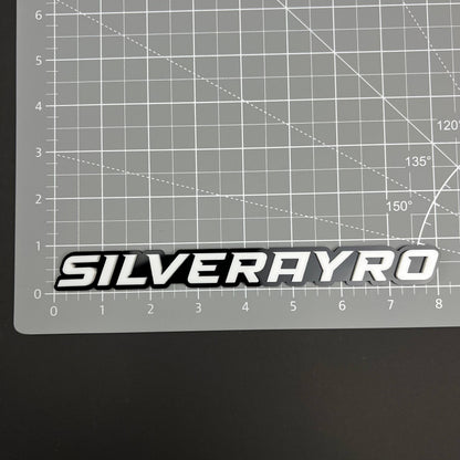 1PC SILVERAYRO 3D Acrylic Badge - Car Truck Emblem Fender Tailgate Trunk Sticker