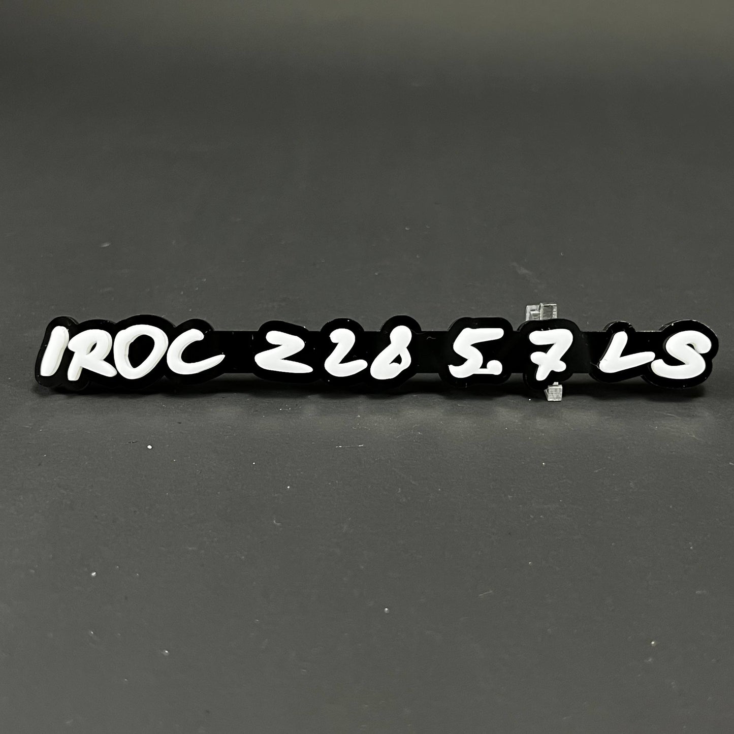 1PC IROC Z28 5.7 LS 3D Acrylic Badge - Car Truck Emblem Fender Sticker