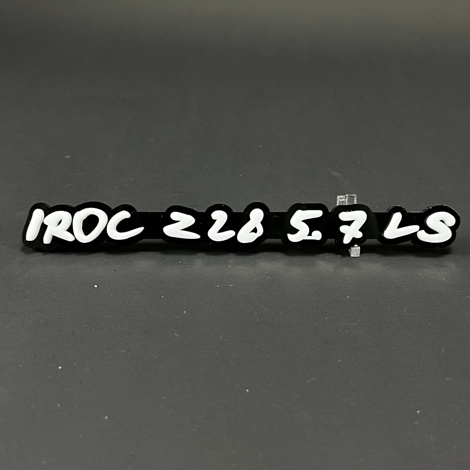 1PC IROC Z28 5.7 LS 3D Acrylic Badge - Car Truck Emblem Fender Sticker
