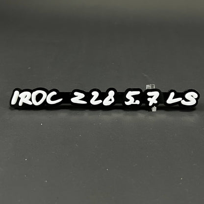 1PC IROC Z28 5.7 LS 3D Acrylic Badge - Car Truck Emblem Fender Sticker