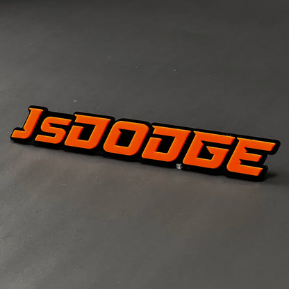 1PC JsDODGE 3D Acrylic Badge - Car Truck Emblem Fender Tailgate Trunk Sticker