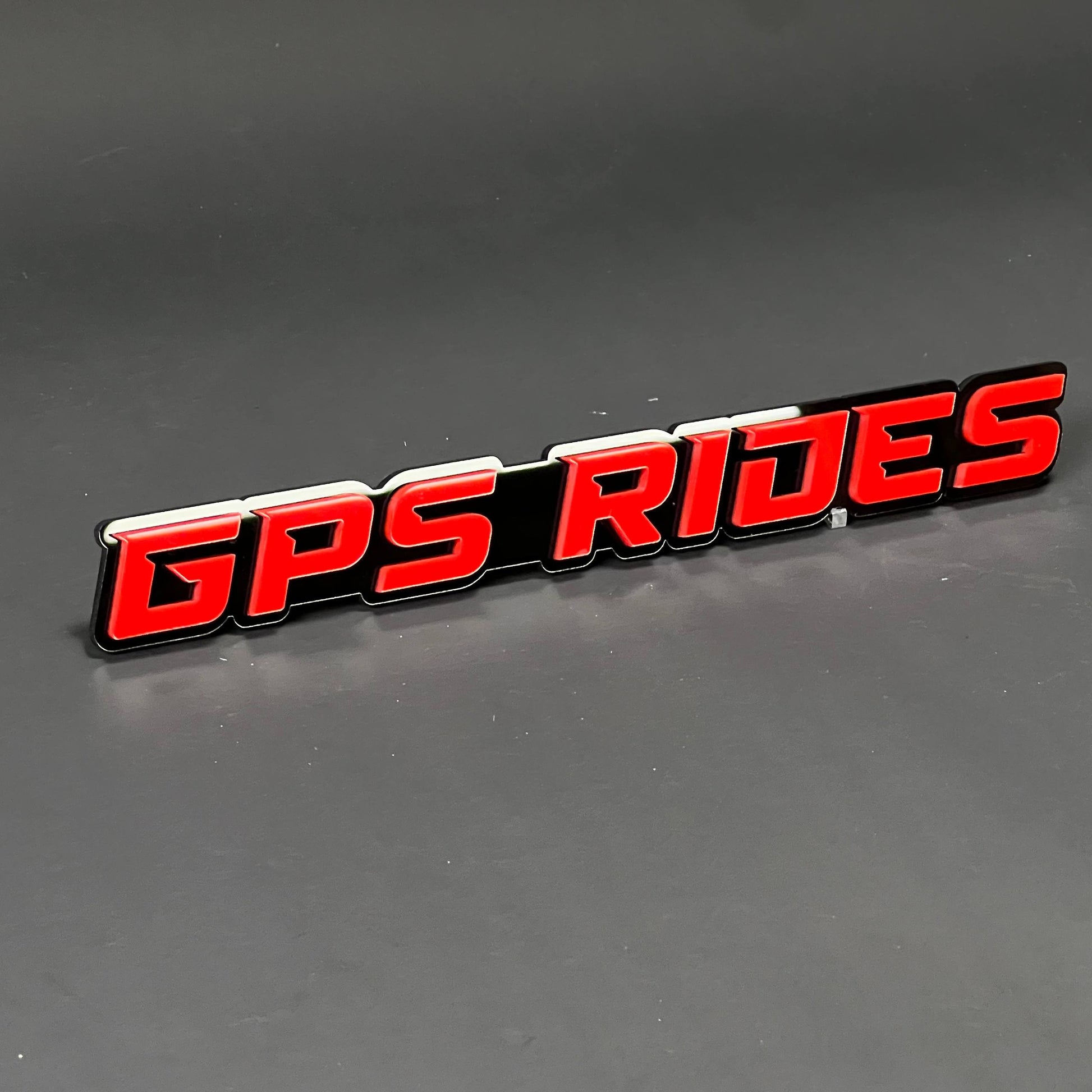 1PC GPS RIDES 3D Acrylic Badge - Car Truck Emblem Fender Tailgate Trunk Sticker