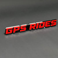 1PC GPS RIDES 3D Acrylic Badge - Car Truck Emblem Fender Tailgate Trunk Sticker