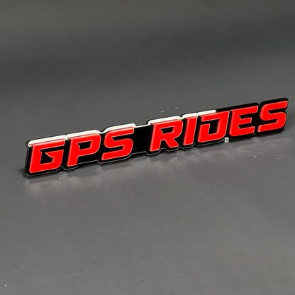 1PC GPS RIDES 3D Acrylic Badge - Car Truck Emblem Fender Tailgate Trunk Sticker