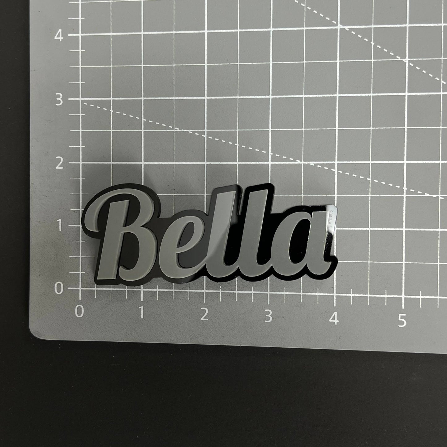 1PC Bella 3D Acrylic Badge - Car Truck Emblem Fender Tailgate Trunk Sticker