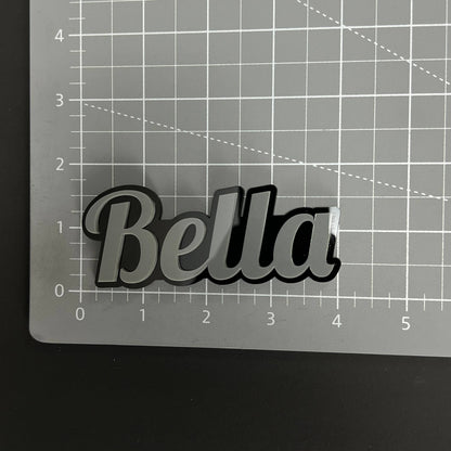 1PC Bella 3D Acrylic Badge - Car Truck Emblem Fender Tailgate Trunk Sticker