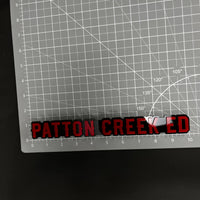 1PC PATTON CREEK ED 3D Acrylic Badge - Car Truck Emblem Fender Sticker