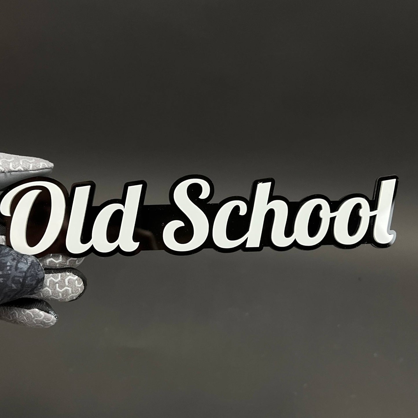1PC Old School 3D Acrylic Badge - Car Truck Emblem Fender Tailgate Trunk Sticker