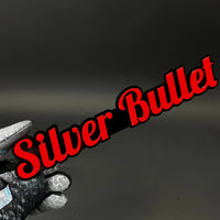 1PC Silver Bullet 3D Acrylic Badge - Car Truck Emblem Fender Sticker