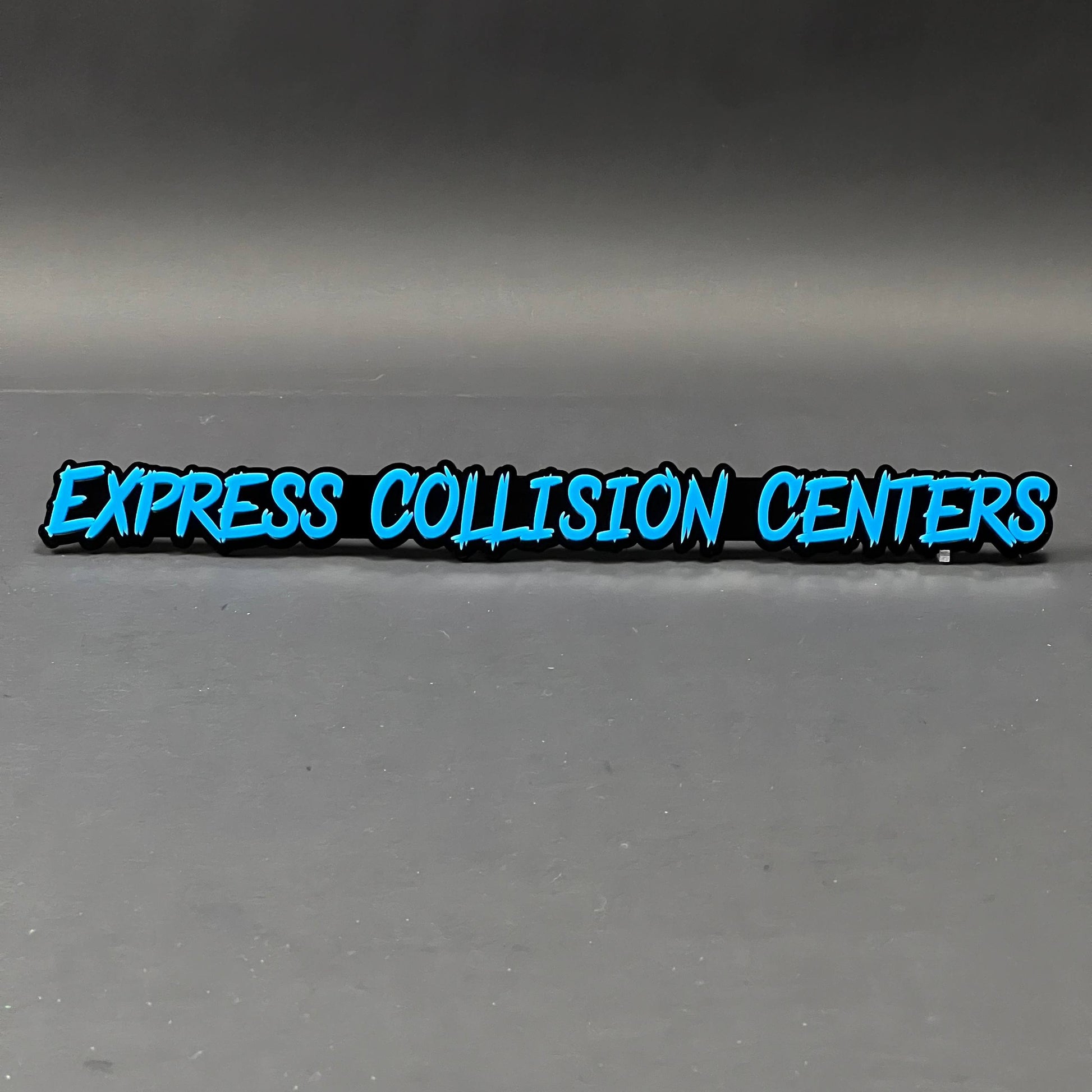 1PC EXPRESS COLLISION CENTERS 3D Acrylic Badge - Car Truck Emblem Fender Sticker