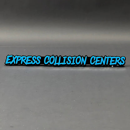 1PC EXPRESS COLLISION CENTERS 3D Acrylic Badge - Car Truck Emblem Fender Sticker