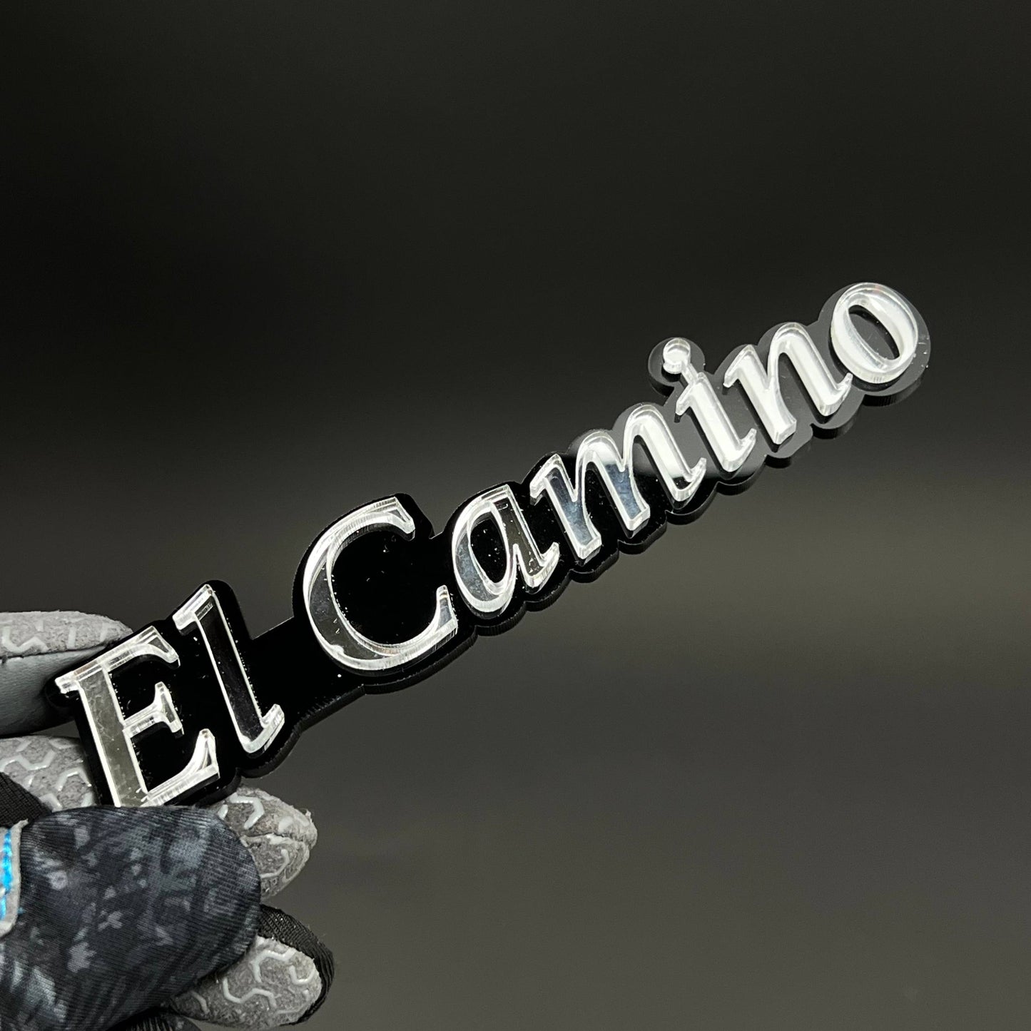 1PC El Camino 3D Acrylic Badge - Car Truck Emblem Fender Tailgate Trunk Sticker