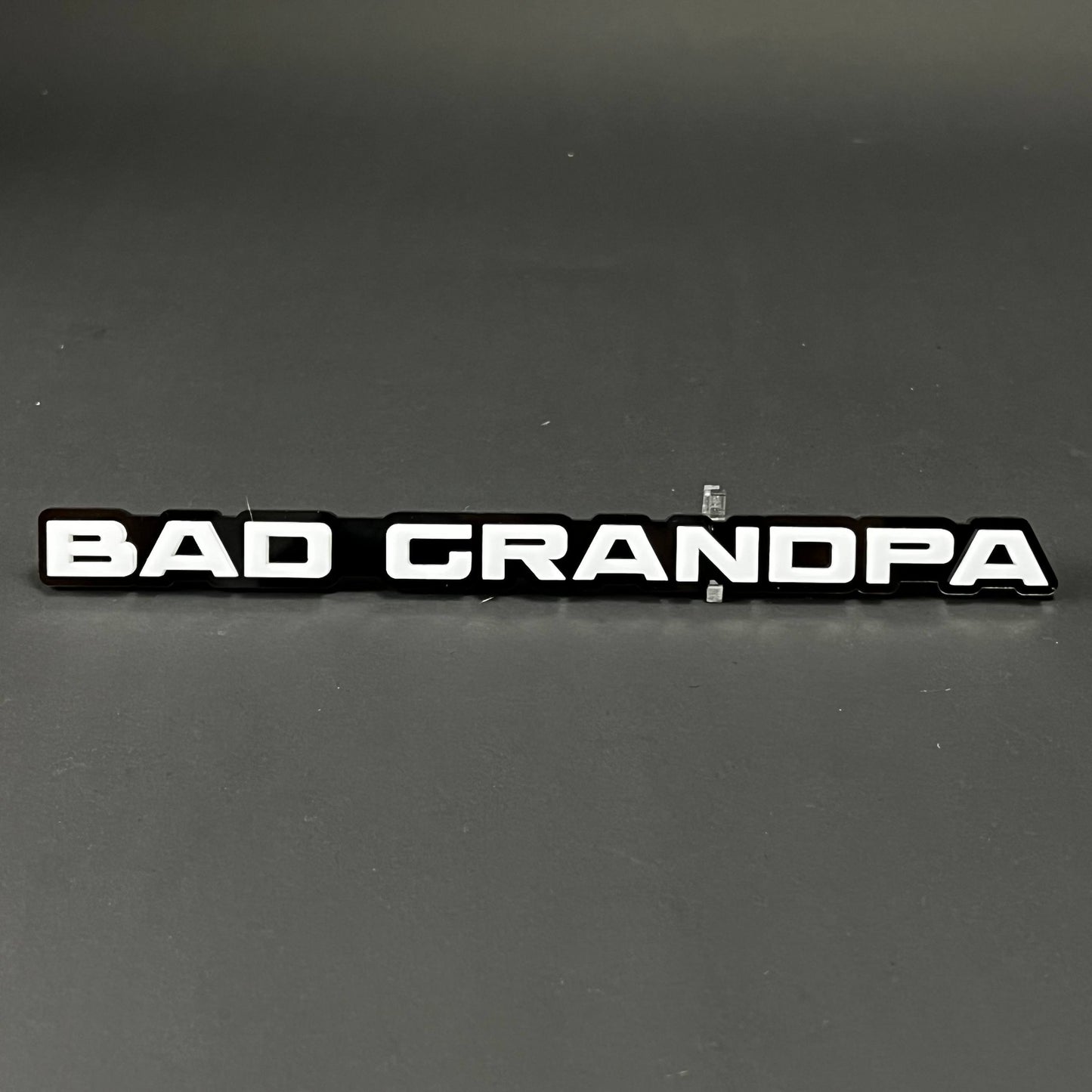 1PC BAD GRANDPA 3D Acrylic Badge - Car Truck Emblem Fender Sticker