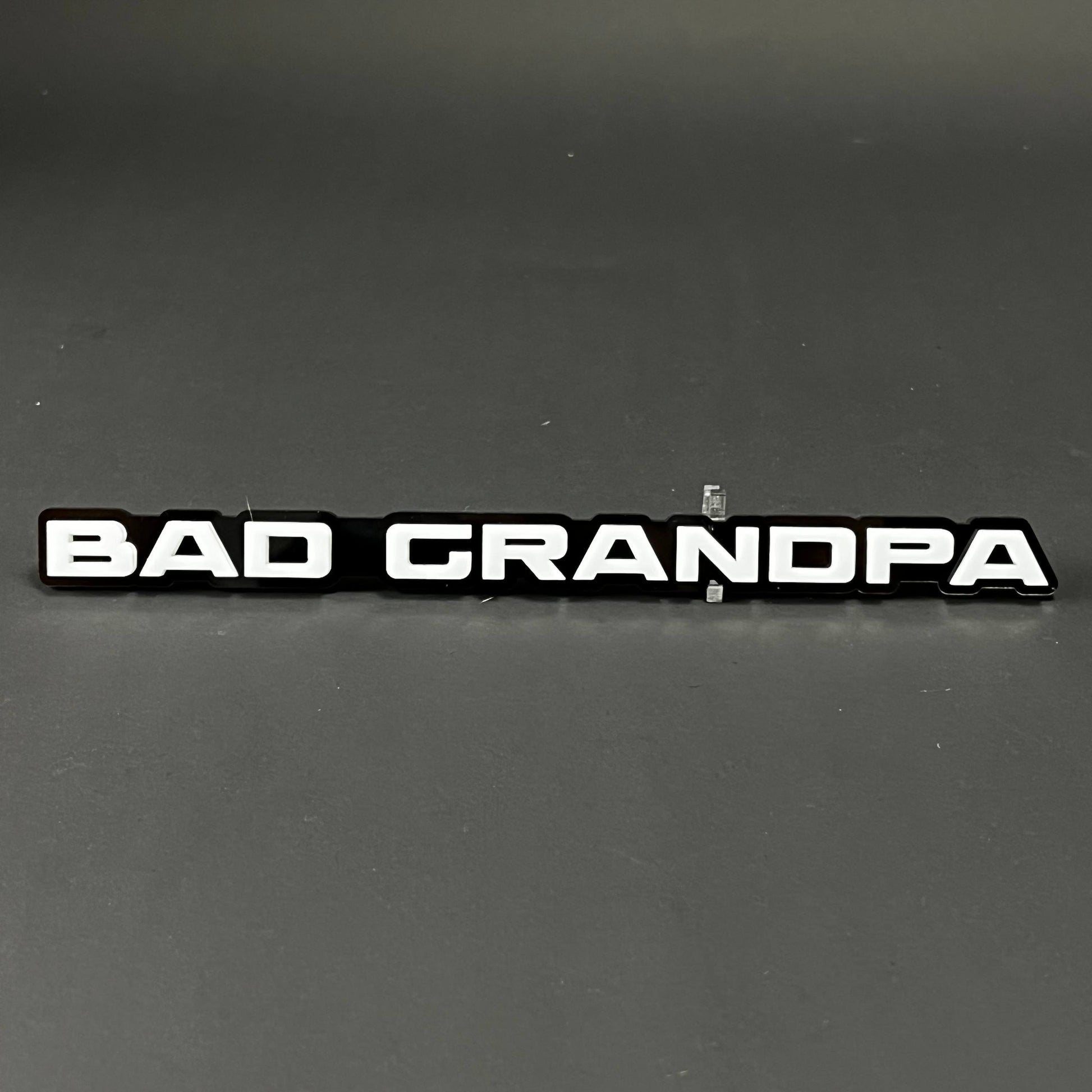 1PC BAD GRANDPA 3D Acrylic Badge - Car Truck Emblem Fender Sticker