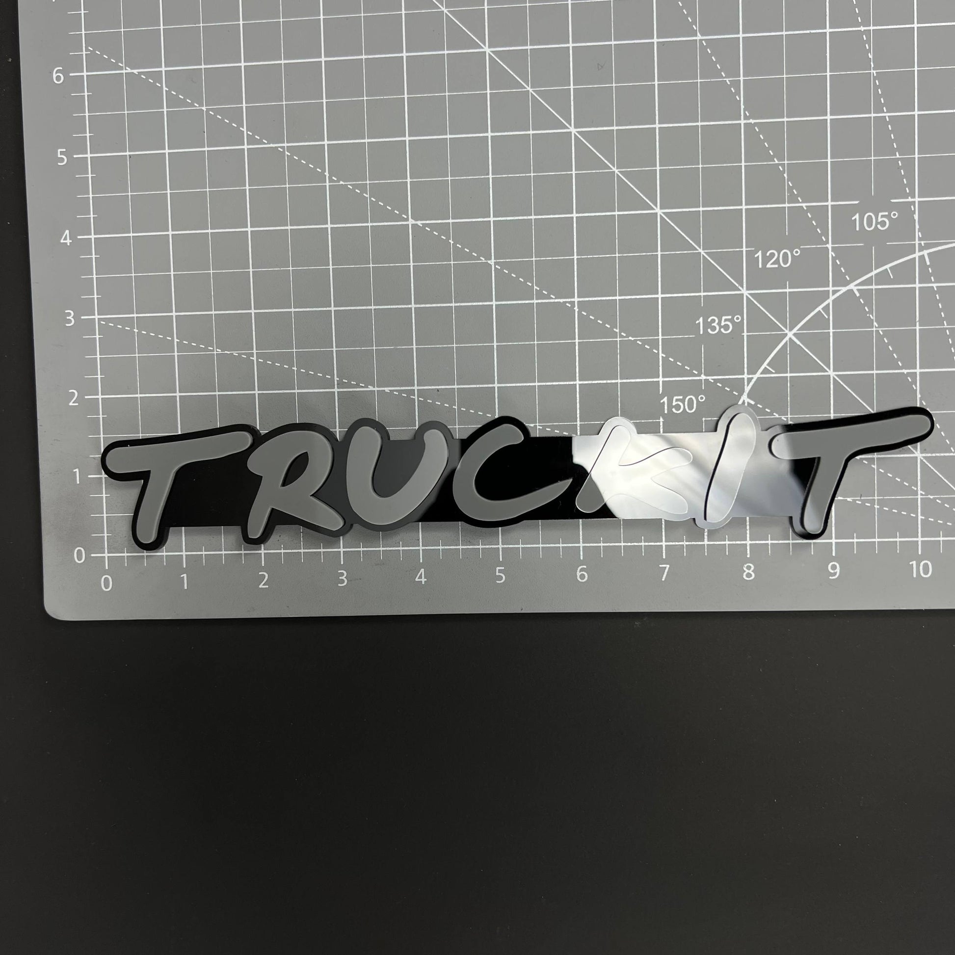 1PC TRUCKIT 3D Acrylic Badge - Car Truck Emblem Fender Tailgate Trunk Sticker