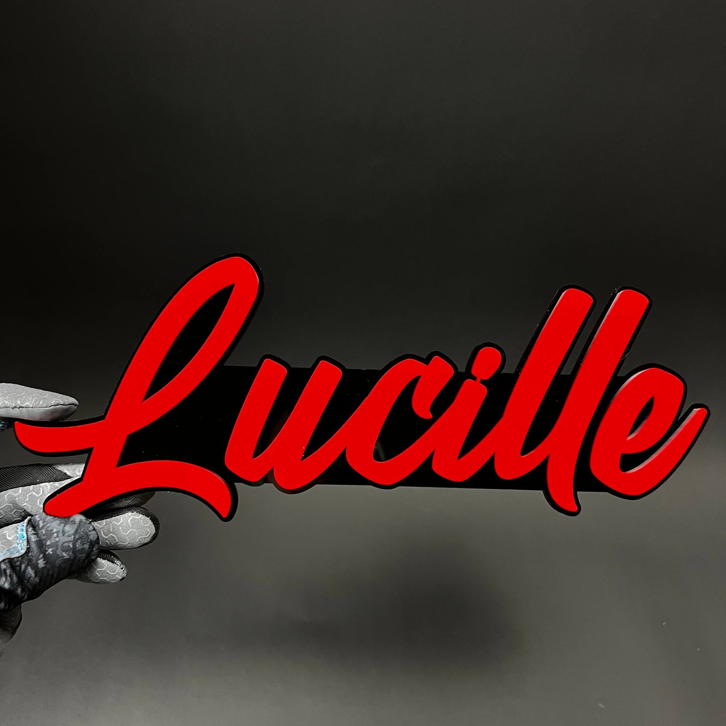 1PC Lucille 3D Acrylic Badge - Car Truck Emblem Fender Tailgate Trunk Sticker