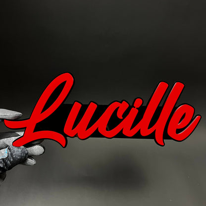 1PC Lucille 3D Acrylic Badge - Car Truck Emblem Fender Tailgate Trunk Sticker