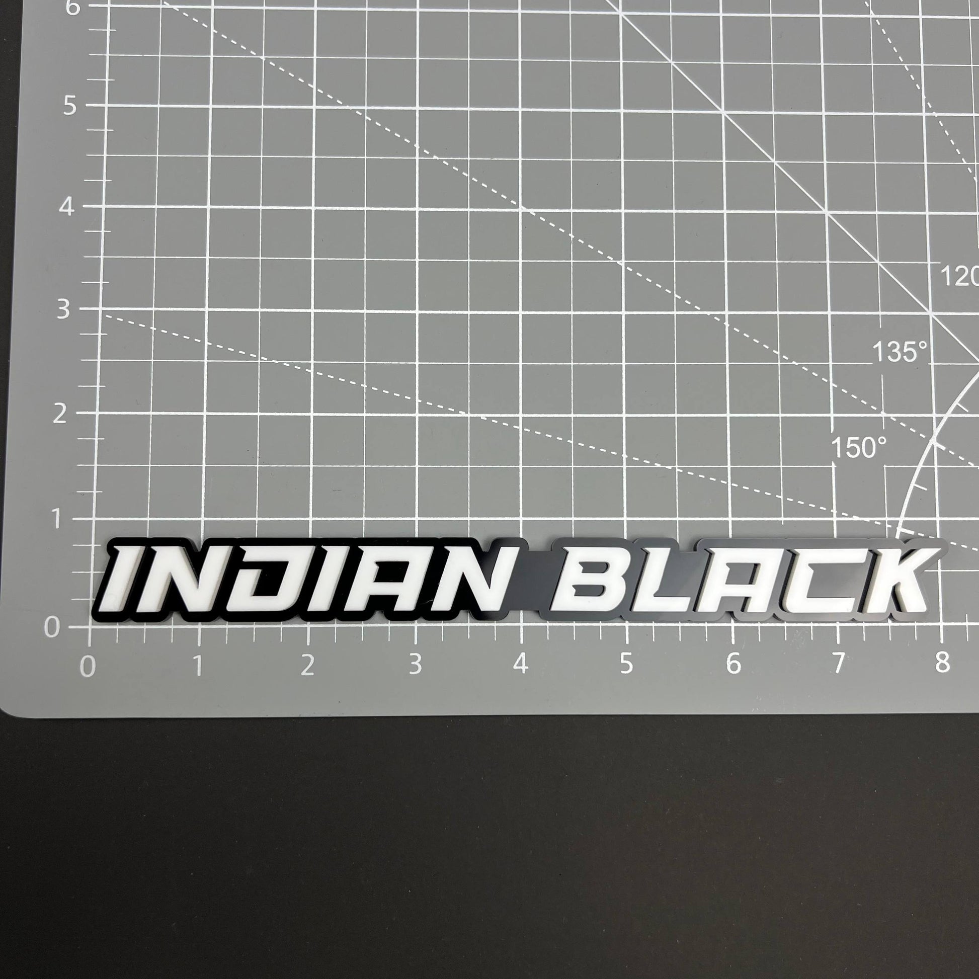 1PC Indian Black 3D Acrylic Badge - Car Truck Emblem Fender Tailgate Trunk Sticker