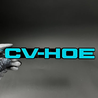 1PC CV-HOE 3D Acrylic Badge - Car Truck Emblem Fender Tailgate Trunk Sticker