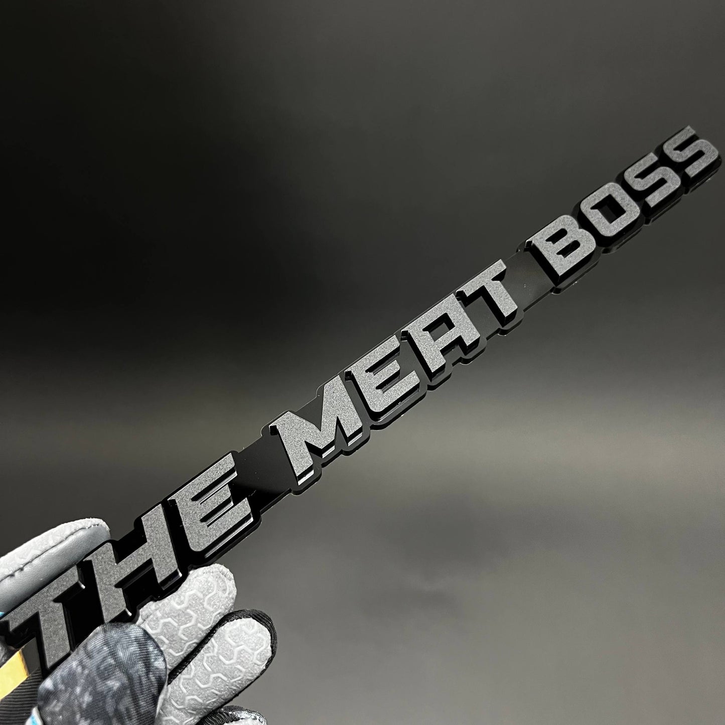 1PC THE MEAT BOSS 3D Acrylic Badge - Car Truck Emblem Fender Sticker