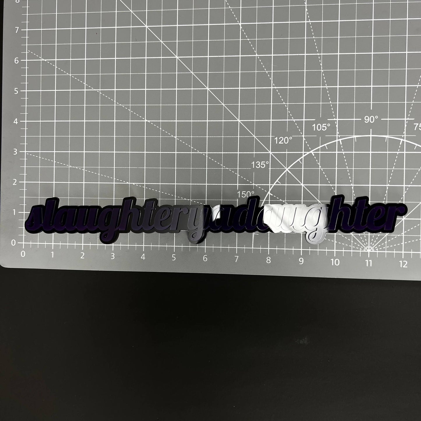 1PC slaughteryadaughter 3D Acrylic Badge - Car Truck Emblem Fender Sticker