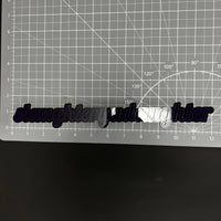 1PC slaughteryadaughter 3D Acrylic Badge - Car Truck Emblem Fender Sticker