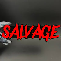 1PC SALVAGE 3D Acrylic Badge - Car Truck Emblem Fender Tailgate Trunk Sticker