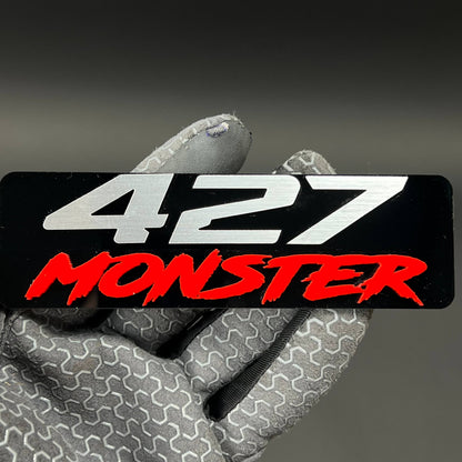 1PC 427 MONSTER 3D Acrylic Badge - Car Truck Emblem Fender Sticker