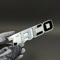 1PC TACO 3D Acrylic Badge - Car Truck Emblem Fender Tailgate Trunk Sticker